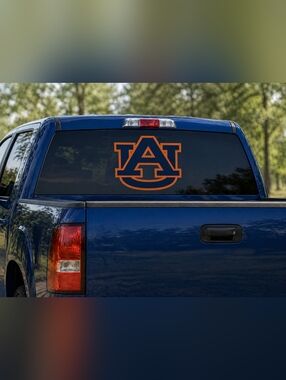 Auburn Tigers AU See-Thru Window Decal Large Car Truck Rear Window Graphic